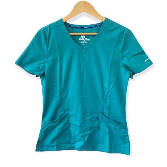 🔃Workflow By Landau Green Scrub Top - Picture 1 of 5